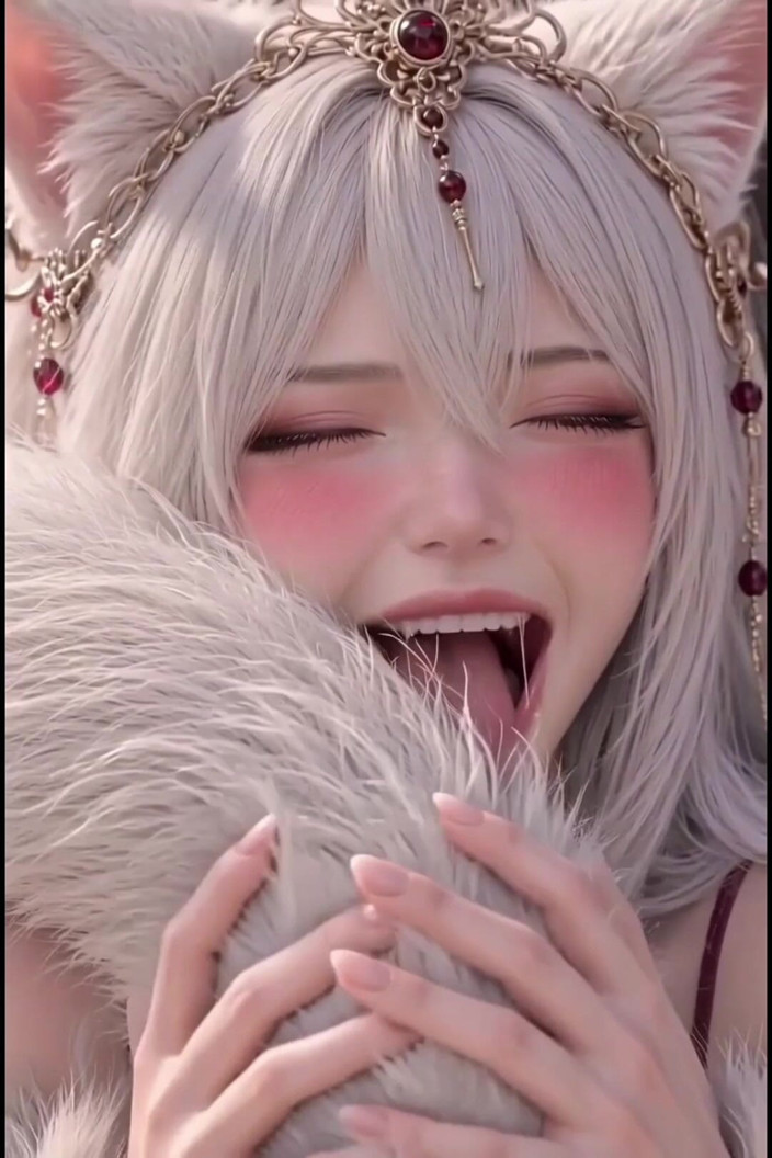 Wertstofsamler: 3D Anime Kitsune se masturba na escada do templo e...