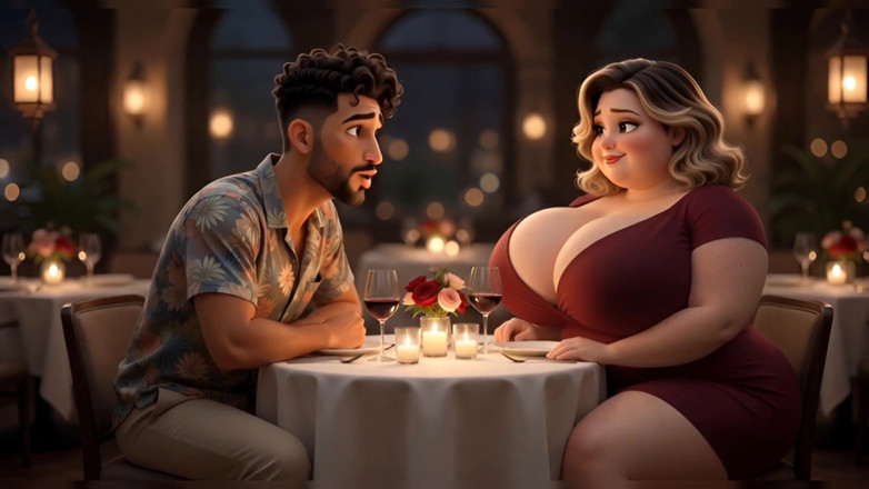 Stories&Anime: Fată cu forme flew pentru sex în vacanță - ea a promis...