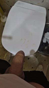 Big Cum Shot in Toilet