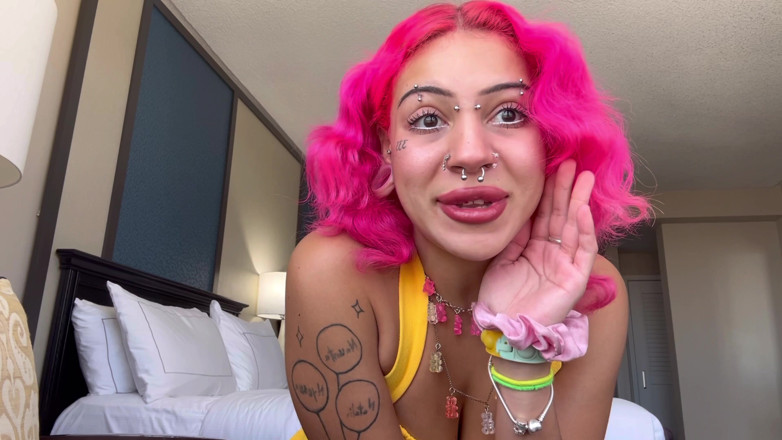 Nali Marie: Busty Pink Haired Teen Jerk off Instructions Cute Voice Cum...