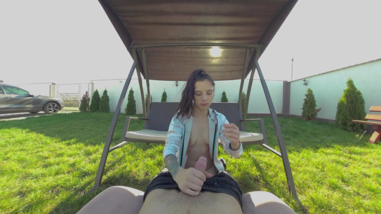 SassyTiff: Stepsister feels horny outdoors and fucks me hard POV style
