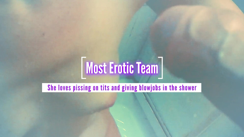 Most Erotic Girl: 그녀는 젖탱이에 오줌을 싸고 샤워하면서 오럴을 주는 걸 좋아해