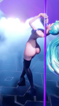 3D seraphine lol钢管舞