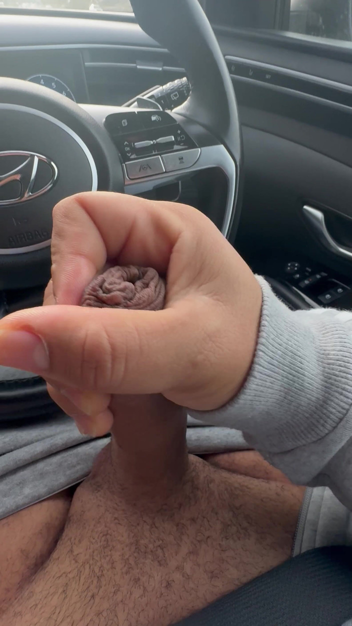 Hot dick in your ass: Conductor cachondo, detente para mostrar su fuente de esperma