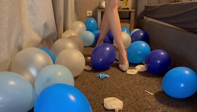 silicone_brunette: Higheels气球爆裂
