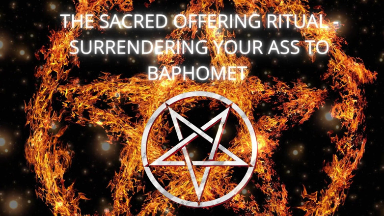 Goddess Misha Goldy: Kutsal teklif ayini - götünü baphomet'e teslim etmek