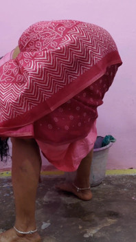 Stepaunty is cleaning the floor when a young boy has sex with her
