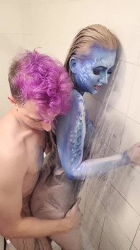 X-men mystique body vernice rimozione e scopa in doccia