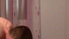 Sexy Ass Redhead Teen Bent Over Is Fucked Rough in Her Asshole and in Her Pussy by Her Redneck Boy Friend