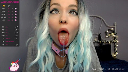 Dirty slut 666: โชว์ ahegao น้ำลายยืดสุดสวยจากกล้องเว็บแคมสาวน่ารัก