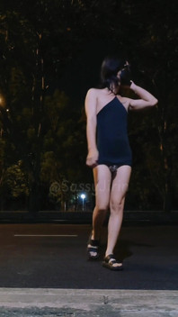 Sissytask Accomplished: Cross the Street with Dildo and Cage
