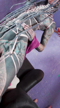 Tattoo Model Livestream with Anal Masturbation