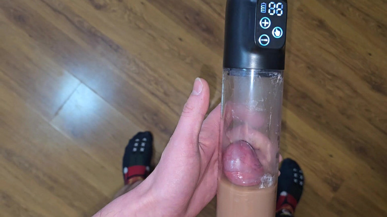 Fap_man93: Na Een Orgasme - Mijn Pik Pompen in Een Met Sperma...