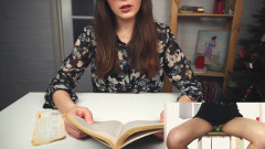 Rita_Solo: Literal orgasm from a young beauty. Sitting on a vibrator