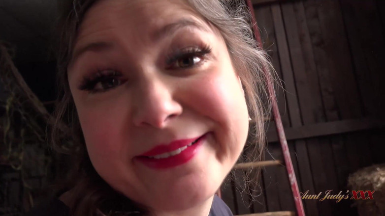 Aunt Judy's XXX: AuntJudysXXX - Fucking your milf stepmom Aurora in the barn (POV)