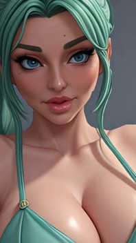 Diapositivas de fantasía de tetas más grandes en 3D | NSFW generado por ia