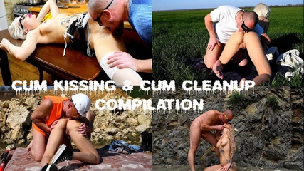 evil-bunny: Best Cum Kissing & Cum Swapping Compilation, Cum Cleanup, Cumshot and...