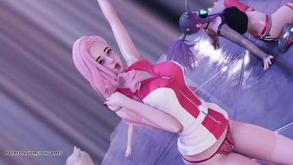 3D-Hentai Games: [MMD] T ara - Tarian bogel BunnyStyle Ahri Kaisa Seraphine Tarian...