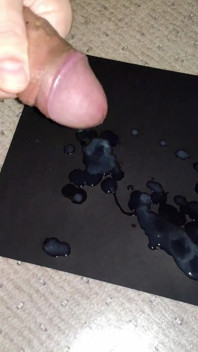 Trevlig närbild cumshot