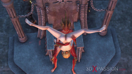 3dxpassion: Lilith mengongkek keras hamba seks mudanya di istana gelap