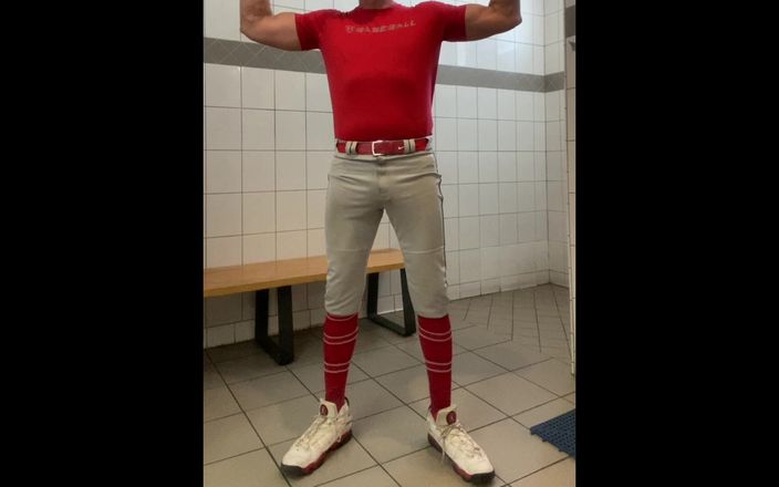 JockDad87: Buff Dilfjockdad87 bords dans les vestiaires en équipement de baseball