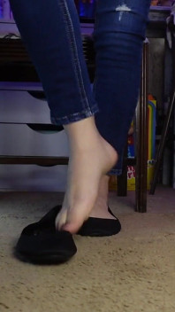 Playfully Dangling My Flats