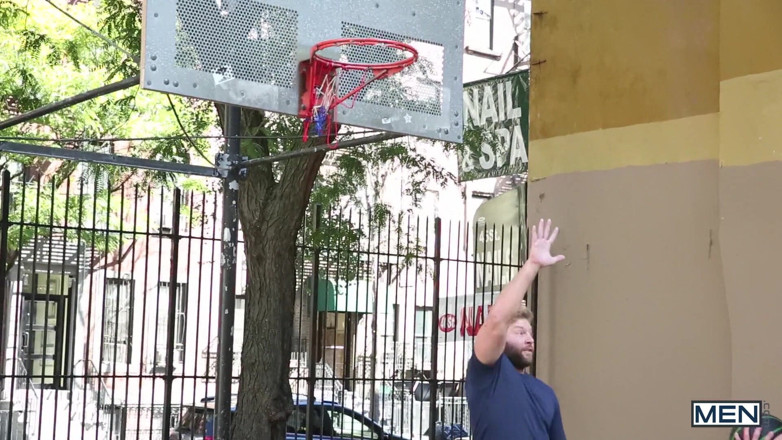 Twink pop studio: Big Dick Adam Bryant &amp; Scotty Shoot Hoops Then Sneak Away...