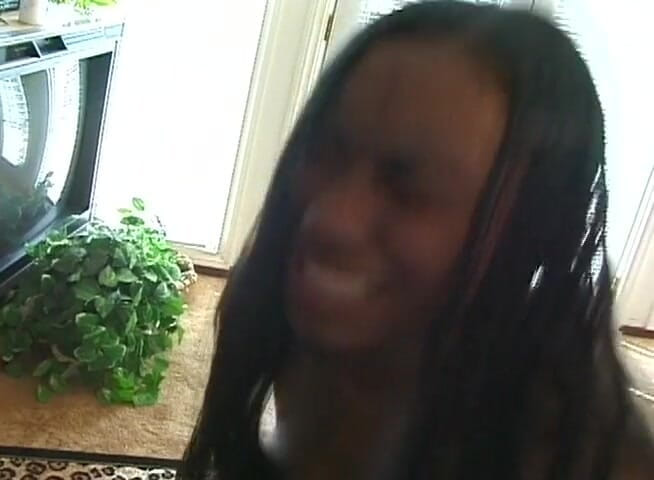 Cockleaders: Young ebony cheerleader fucked passionately on the carpet