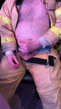 Cum on Fireman Turnout Pants