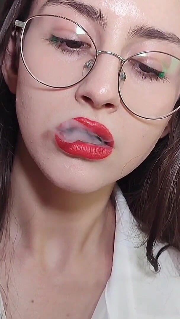 Shanaxnow: Pin up Bratty Teen Smoking and Orgasm