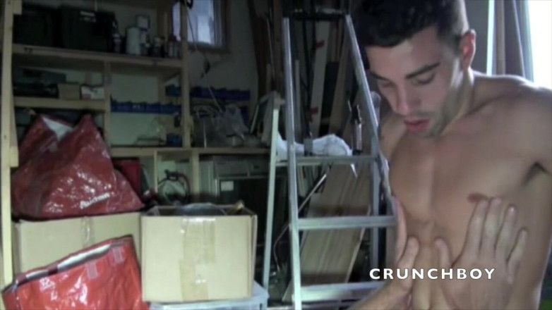 Crunch Boy: Josh milk fucked in jockstrap by bear with big cock