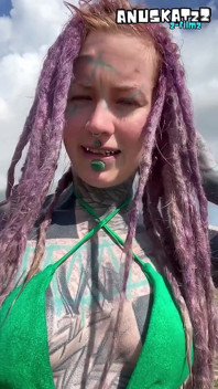 Alt Tattoo Couple Perverse Adventures Outdoors on Road Trip