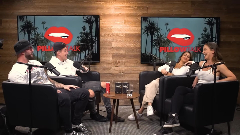 Pillow Talk: Cherie Deville Hooks up with Sara Rose in Podcast Studio
