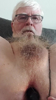 Assfuck with toy  - small cock cum