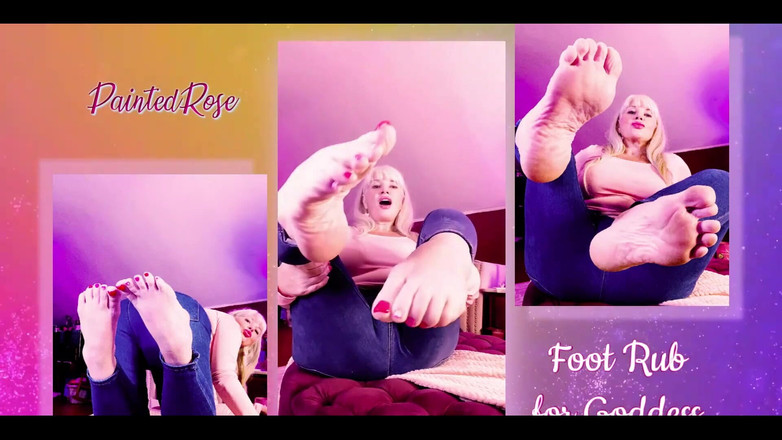 PaintedRose: Uctívání nohou footboi a poslouchej pro bohyni Rosie