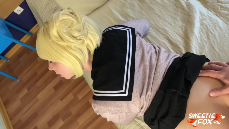Sweetie Fox: Passionate deepthroat and hardcore fucking with Toga Himiko from League...