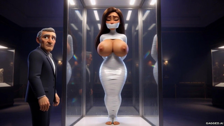 Gagged AI Cartoons: Die living ausstellung