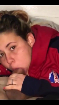 Stepsister, 18, Takes a Big Load of Cum in Her Mouth