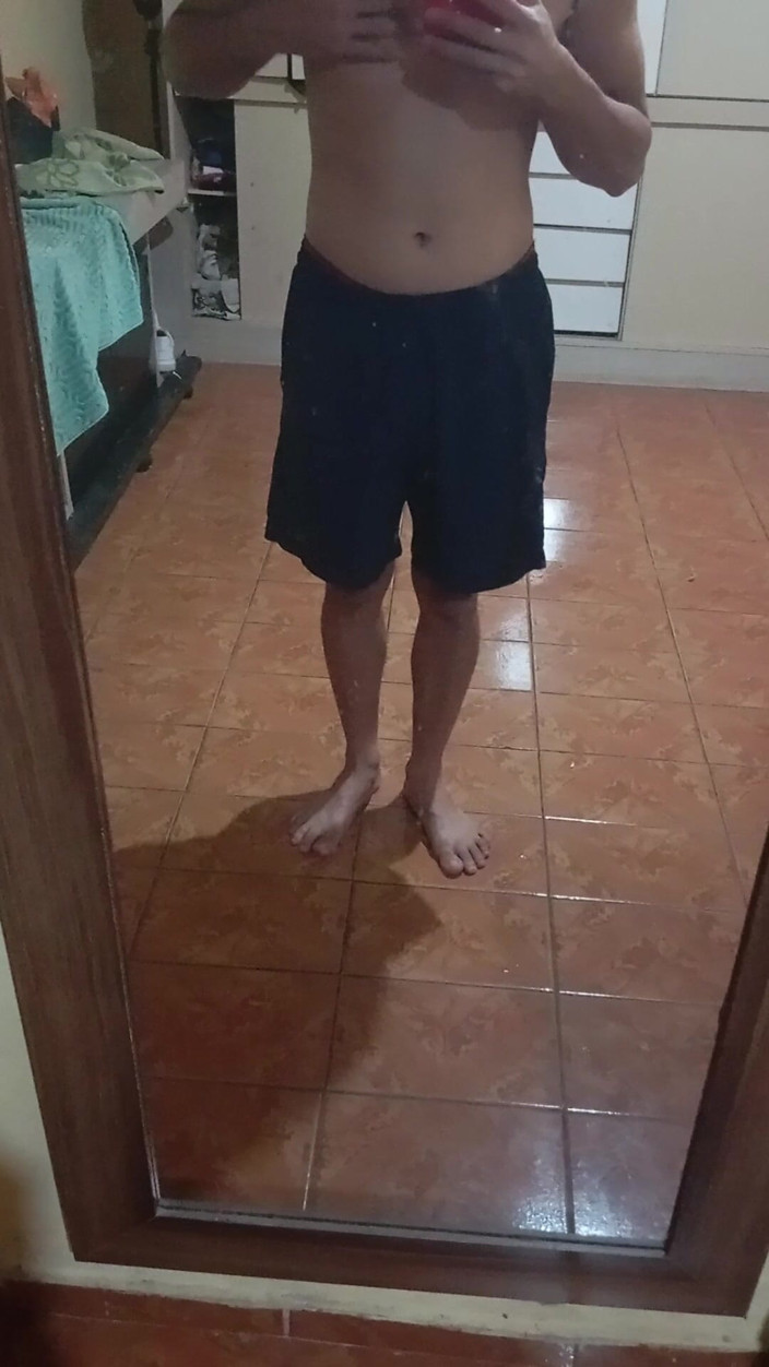 Ray Oliver: Boy in Shorts in the Mirror