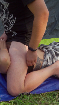 4K Remastered Sneaky Camping Blowjob Near the Tent - Angle B