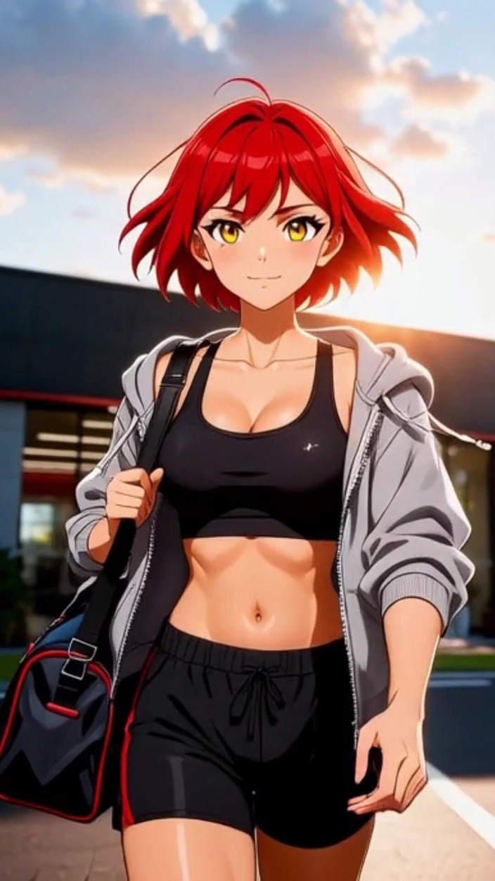 Sdanimacionescol: Güzel akari partneriyle spor salonu, dondurma ve sert seks yapmayı...