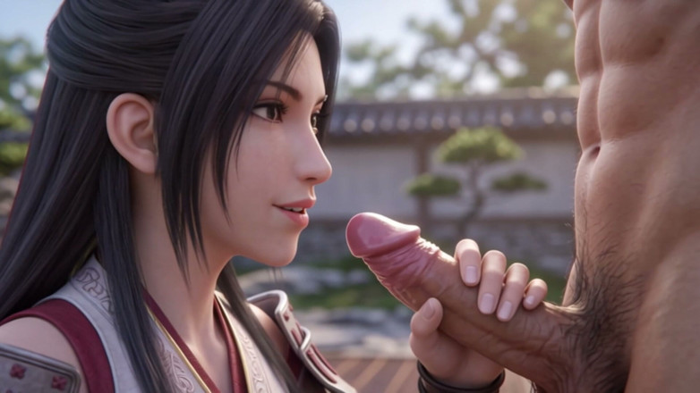 WaifuWorks: Reina il bellissimo samurai ti vuole da solo - 3d anime pov...