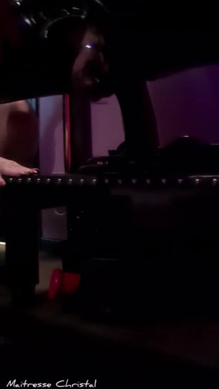 Maitresse Christal: A doggy on my sling, part 3