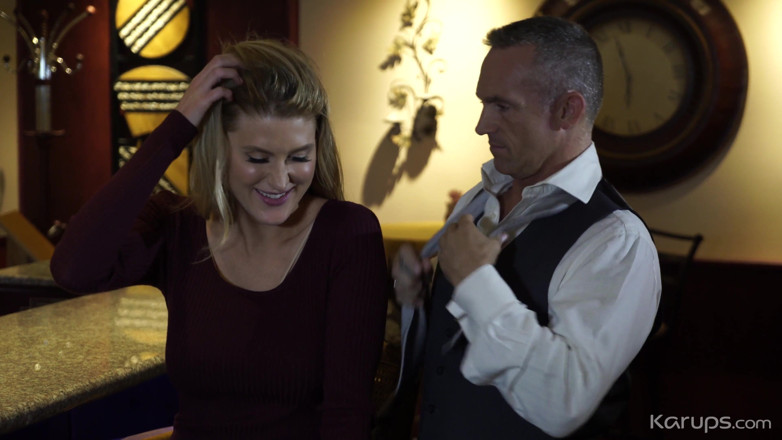 Karups Older Women: Busty MILF Anna Kelly Blind Date With The Bartender