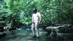 barenakedboy: Flexing by the Waterfall, Trying to Sneak a Little Private...