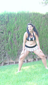 Carmina Ordena: Young Spanish Babe Carmina Ordena Peeing in the Garden