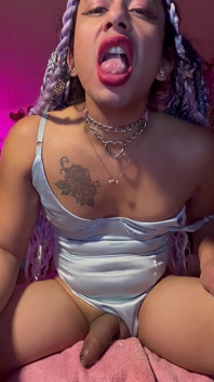 Sexy in Blue Cum and Eat Cum