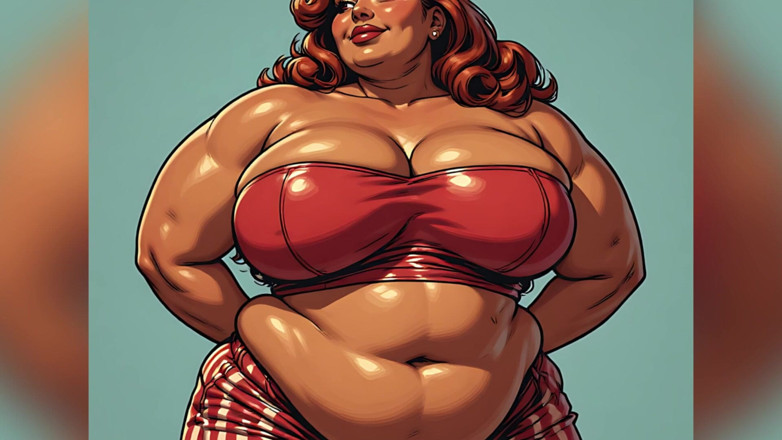 AI Porn: Wielki cyc BBW Art