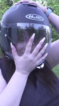 Look at My Boobs on a Motorcycle!