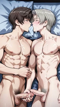 Gay Boyfriend Fuck as One Bed
